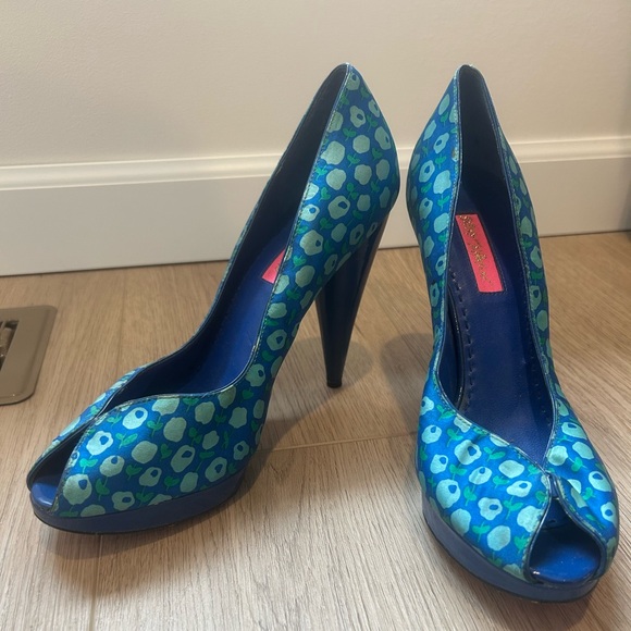 Betsey Johnson Vero Cuoio Womens Platform Size 8.5 Event Prom HOCO Bratcore Y2K - Picture 2 of 15